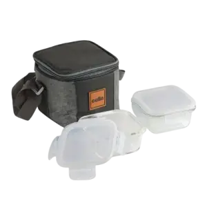 Cello Glassy Square Lunch Box